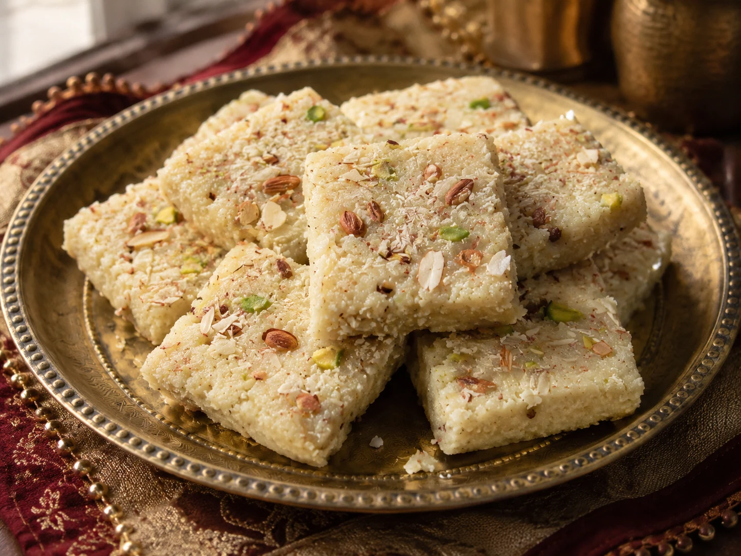 A simple plate of Zahra Sweets enjoyed for an everyday treat